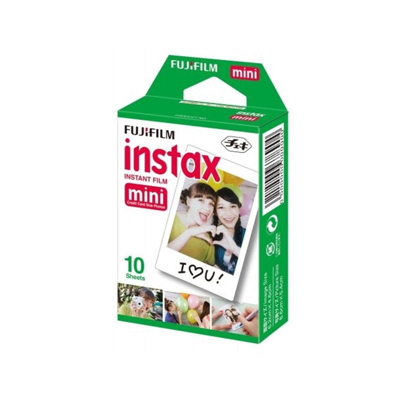 FUJIFILM Instax Mini Film 10s (10 Sheets) Single Pack | Glossy, PhotoSlide (NEW), Sprinkles (NEW), Black, Sky Blue, Confetti, Comic, Airmail, Pink Lemonade, Monochrome, Stripe, Stained Glass, Shiny Star, Rainbow, Macaron, Contact Sheet