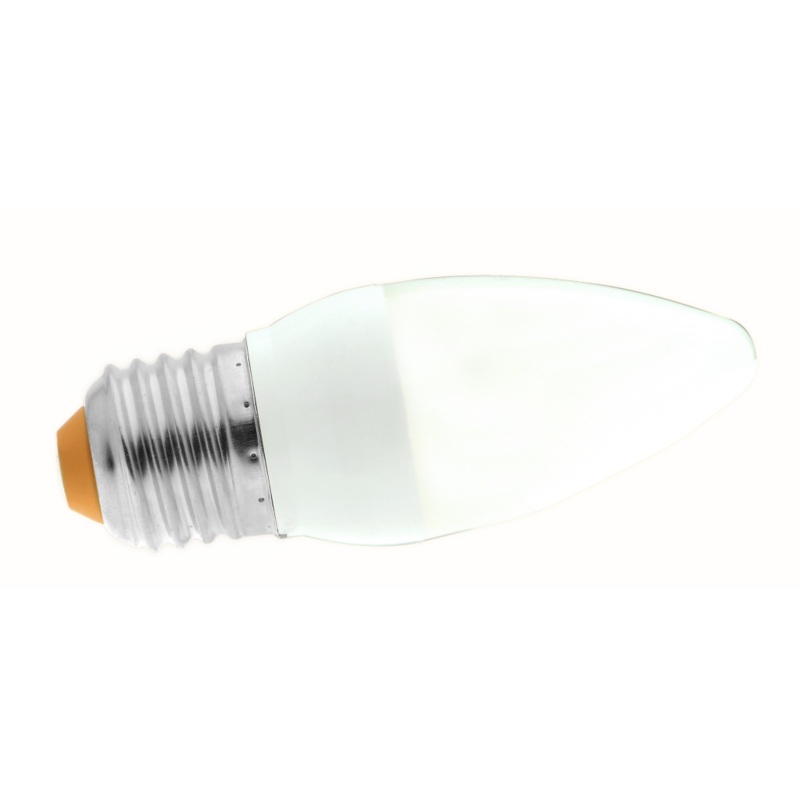 OMNI LED Lite LCF35 4W 220VAC Frosted Cover Medium Candle Bulb for Home and Office Lighting (Daylight, Warm White) | LCF35E27-4W-DL LCF35E27-4W-WW