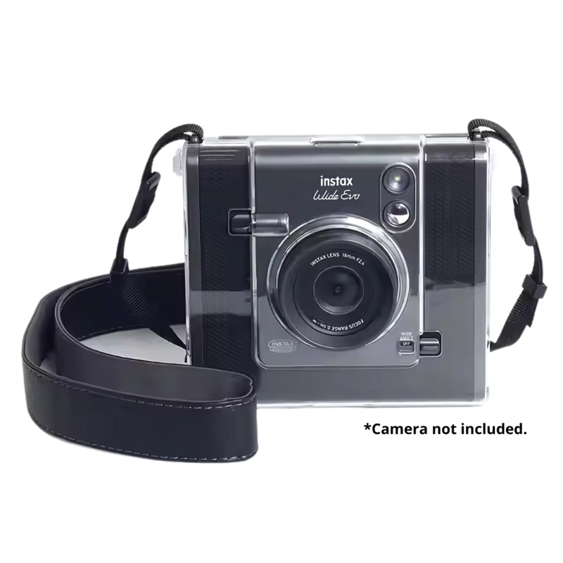 Pikxi PC Transparent Crystal Clear Cover Case for Fujifilm Instax Wide EVO Instant Film Camera with Formfitting Design and Anti-Scratch Drop Resistant
