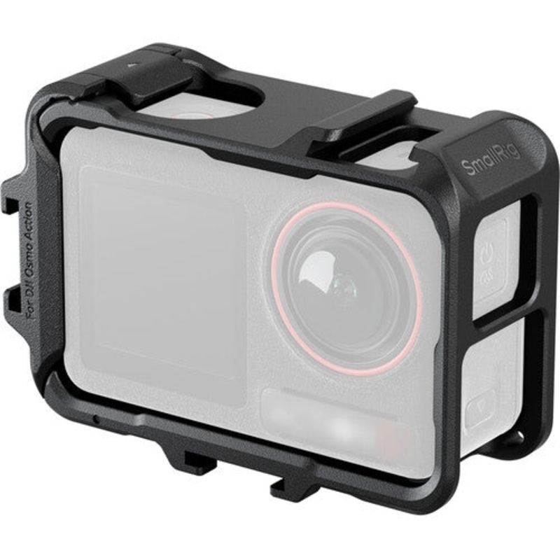 SmallRig Cage for DJI OSMO Action 5 Pro / 4 / 3 with Magnetic Horizontal-Vertical QR, Triple Cold Shoe Mount | 5135