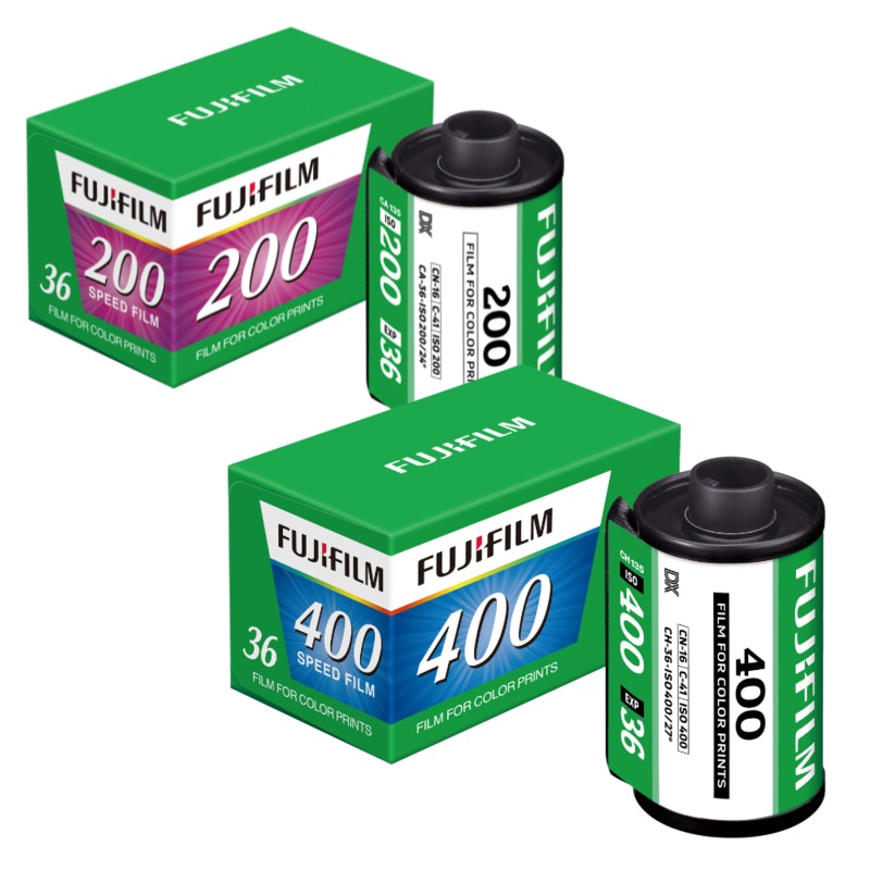Fujifilm 200 / 400 35mm Color Negative Film Roll with 36 Exposures Shot for Point & Shoot Photography