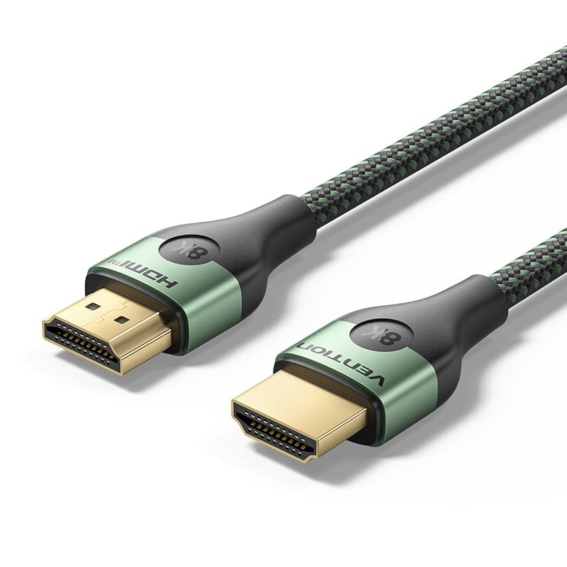 Vention 3-Meters HDMI Male to Male 8K 60Hz HDR Ultra Thin Cotton Braided Video Cable with 48Gbps Total Bandwidth for Computer, Laptop, Gaming Console, TV & Projector